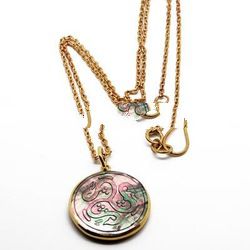 brass shell necklaces (bjns-035)