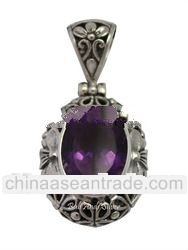 Sterling Silver Designer Bali Jewelry , Bali Pendant , Bali Jewelry , Silver Pendant