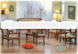 Teak Sofa Set Classic Design New Oval Regency Indoor Furniture