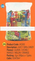 Juicy 100% candy