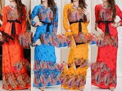 INDO09023 Silky Spandex Maxi Dress