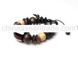 Wood and Bone Bracelet