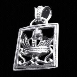 Pendant Crown, Made of 925 Sterling Silver