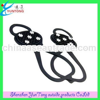 non-slip rubber cleats ice walking cleat for ice snow shoes