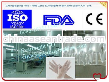 non sterile vinyl gloves FDA, CE, ISO approved Cheap food grade AQL1.5, 2.5, 4.0 Disposable