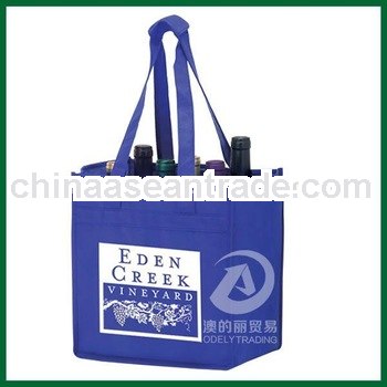 non woven long tote wine bag