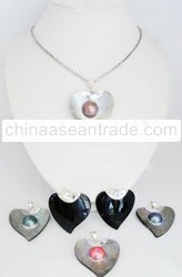Bali Sterling Silver mabe pearl sterling silver reversible beautiful heart