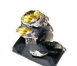 Bali Ring With Lemon Quart Stone