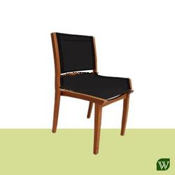 Chelsea Stacking Chair Teak Frame w/ Batyline