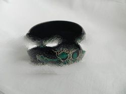 javanese style wide wooden bangle