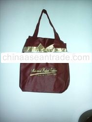 fabric bag red marron