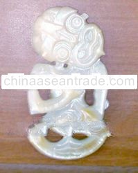 shell carving pendants