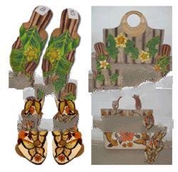 Hand Painting Sandal & Bag
