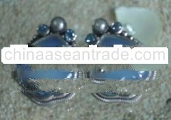 SS Earring with Pearl, Heart, Coil & Clip