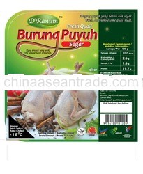 fresh meats quails, Blackpaper& Crispy Quails