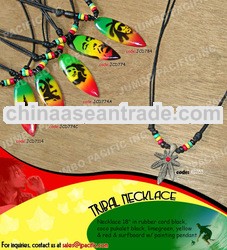 Fashion Jewelry Necklaces in Rastafarian design
