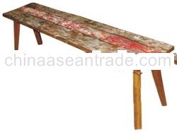 Bench recycled wood