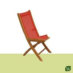 Chelsea Folding Arm-Chair Teak Frame Batyline