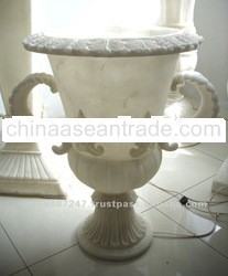Aristo 1m white ice finish Vase