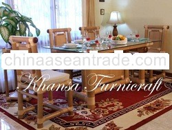 BAMBOO RECTANGULAR DINING TABLE SET