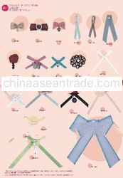 Bows with plastic pearl