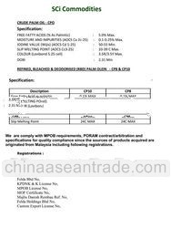 CPO - Crud Palm Oil