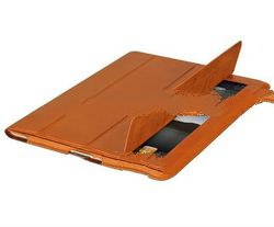 Beyza Tan Executive II Leather Slim Case for tablet pc