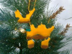 Cristmas gift doll yellow animal