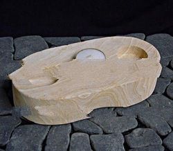 STONE CANDLE HOLDER