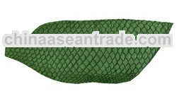 Soft Tilapia Leather Dark Green