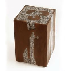 CH 01800.000 "Plexiblok" stool resin teak 30x30x45cm Pure Oil