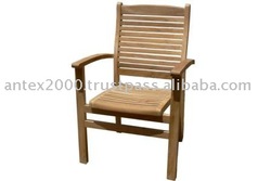 New Audia Stacking Chair for Teak Garden and Outdoor Furniture