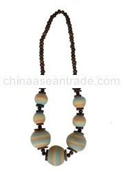 Wooden Beaded Necklace