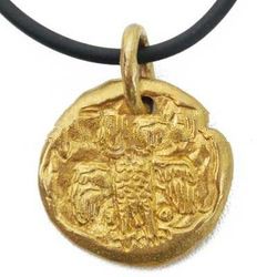 leather cord Brass Necklaces