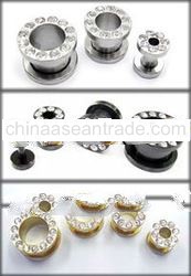 316l Flesh Tunnel w/ Jewel