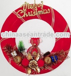 Red Bubble Wreath Christmas tree Ornaments