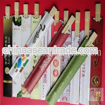 open paper bamboo twin chopsticks with high quality