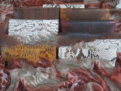 Real Genuine Handmade Snake Skin Leather Women Clutch wallet