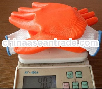 orange nitrile gloves