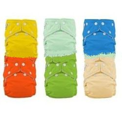 12 Pack FuzziBunz One Size Boy Colors Cloth Diapers - New Colors