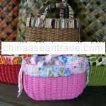 colour rattan bag