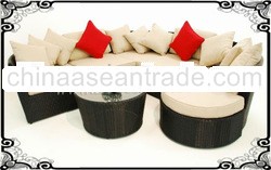 Pvc rattan sofa set