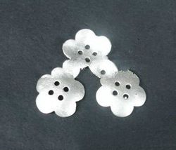 BCFMN07 - Sterling Silver Bead Cap Button 14mm