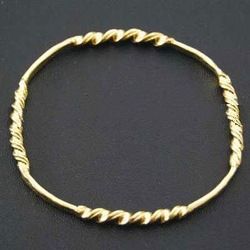brass bangle cuff Y.186b