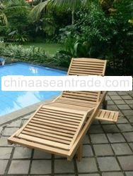 Teak Outdoor Furniture: Teak Sun Lounger