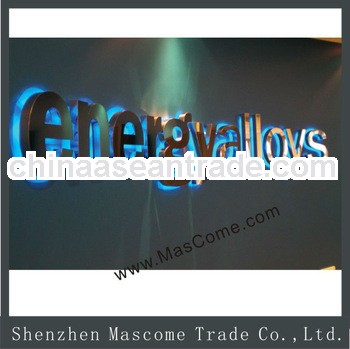 outdoor backlit RGB APPLE LED logo sign
