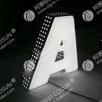 outdoor light box letter
