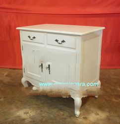 French Cabinet Buffet 2 Doors - Mahogany Antique Reproduction Furniture.