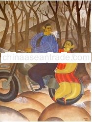 painting - Old Motorbike