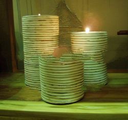 Terracotta Candle Holder Besmah Set 3